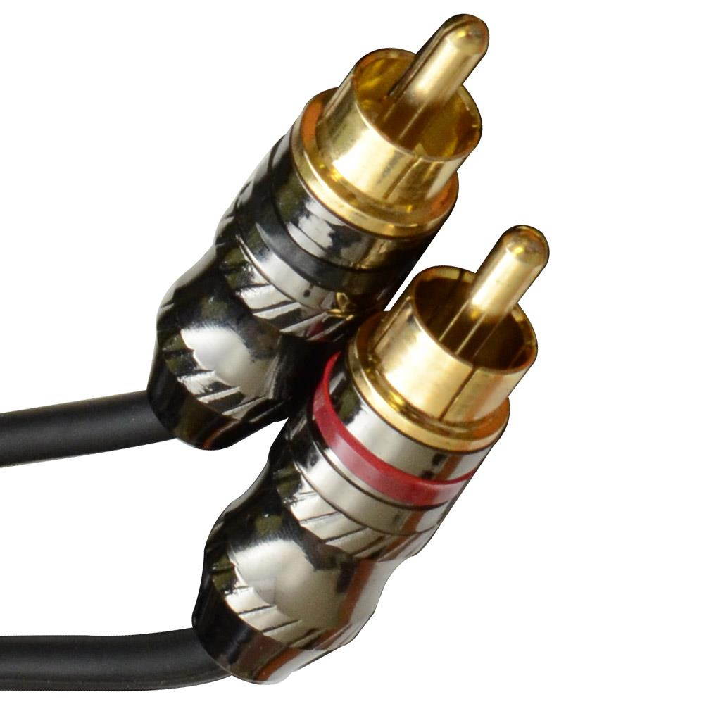 Seismic Audio - SA-iEMRCAM25 - 1/8" (3.5mm) Male to Dual Male RCA Patch Cable - 25 Feet