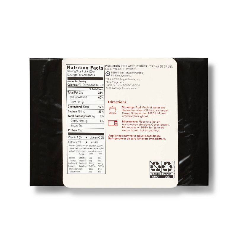 Fully Cooked Bratwurst - 12oz - Good & Gather™