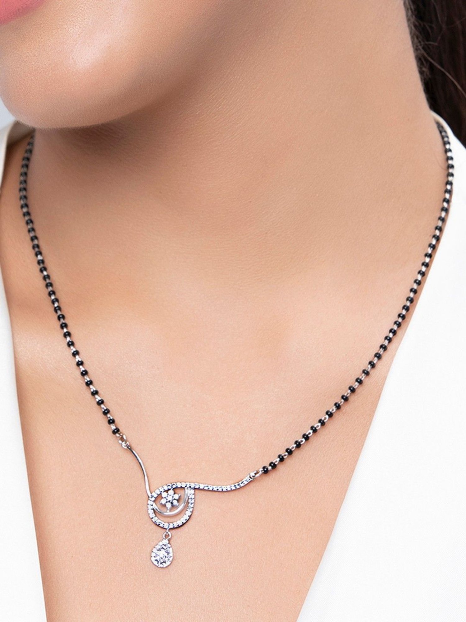 Clara 92.5 Sterling Silver Mangalsutra