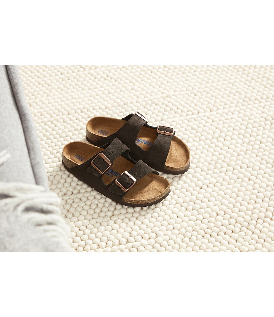 Birkenstock Women's Arizona Suede Dual Adjustable Buckle Strap Sandals