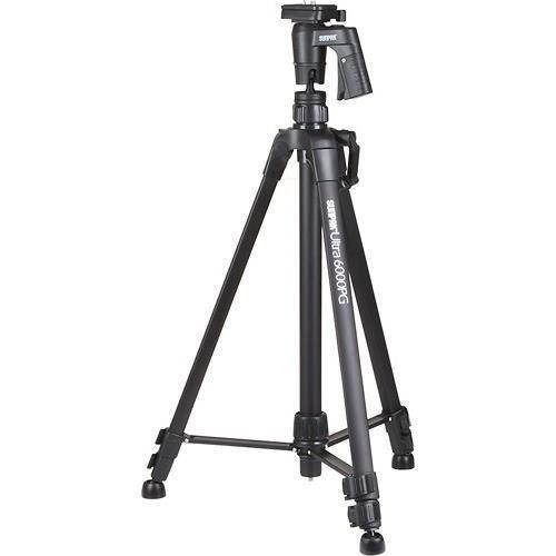 Sunpak Ultra 6000PG Aluminum Tripod with Compact Pistol Grip II Ball Head