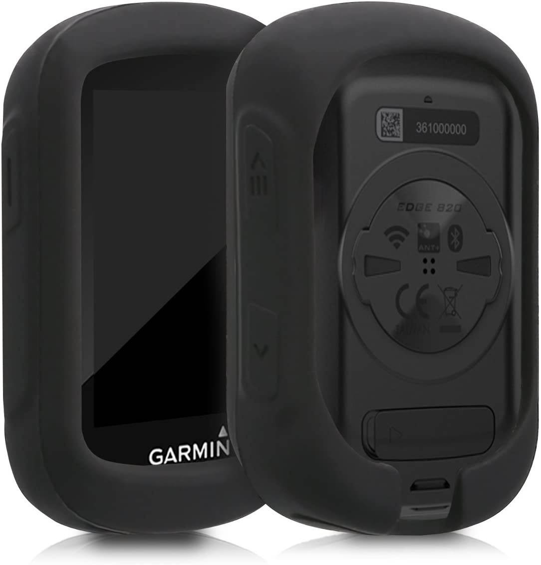 kwmobile Case Compatible with Garmin Edge 130/130 Plus - Soft Silicone Bike GPS Navigation System Protective Cover - Black