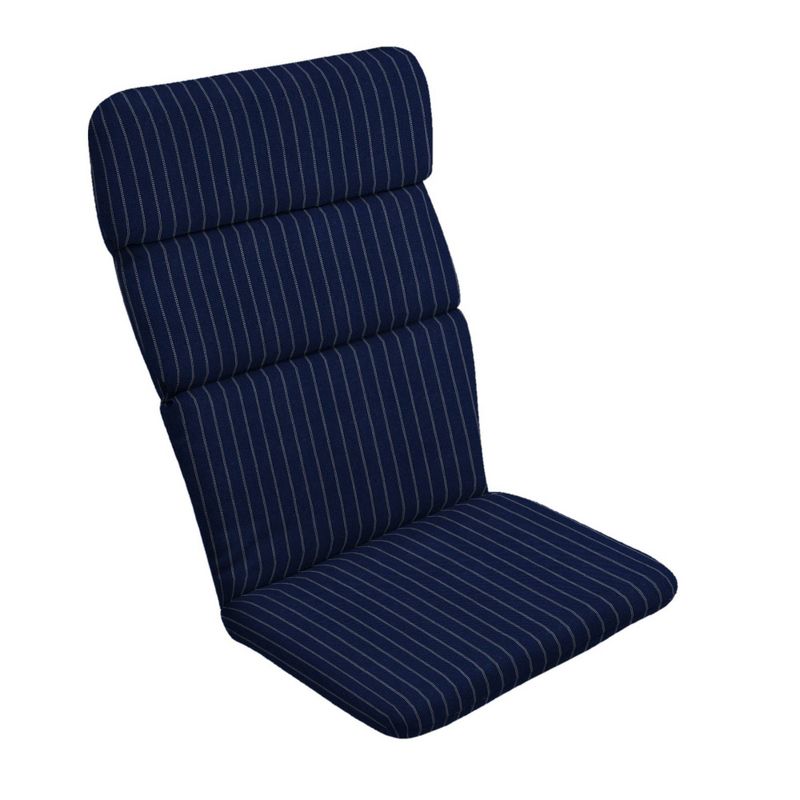 Woven Stripe Outdoor Adirondack Chair Cushion Blue - Arden Selections