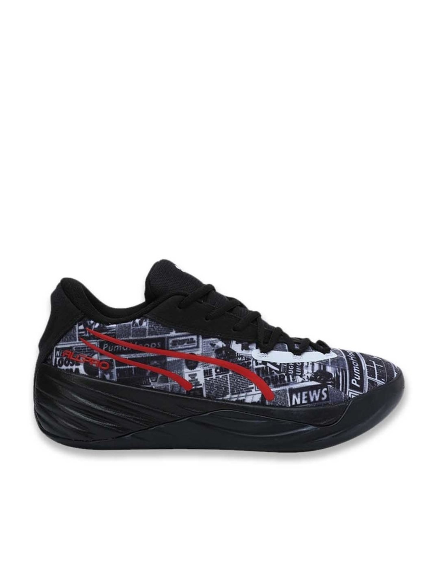 Puma Men's Genetics Speckle White Basketball Shoes