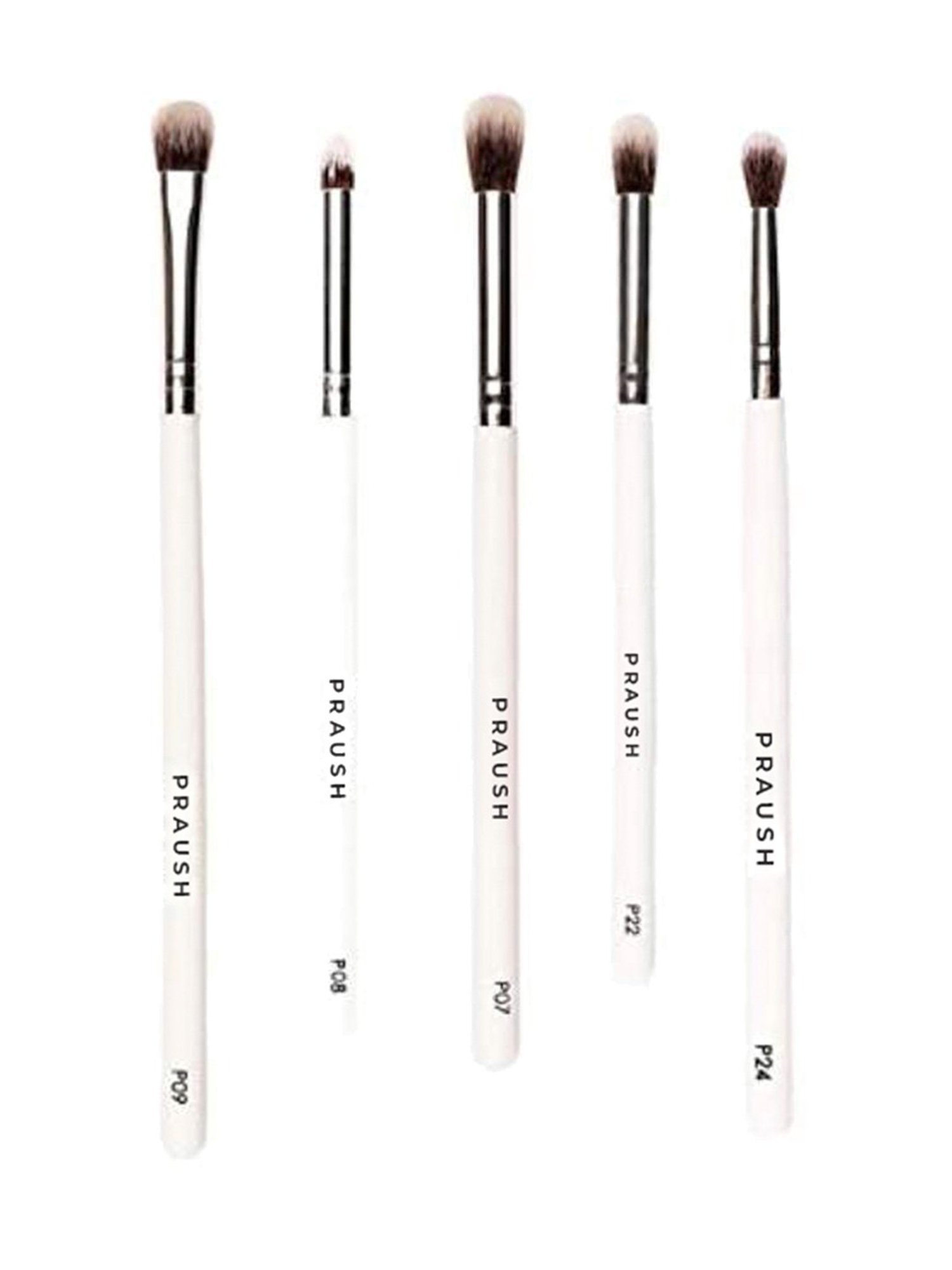 Praush Professional Eye Blending Brush Set -  5 Pcs