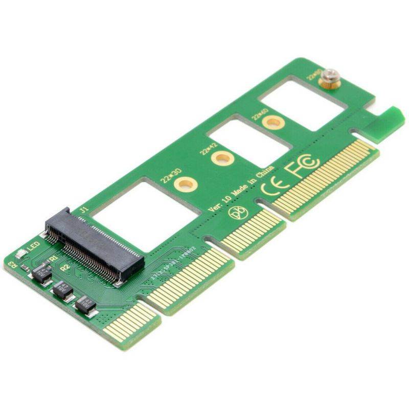 M.2 NGFF M-Key to Desktop PCIe x4 NVMe SSD Adapter Card 2242 2260 2280 M2 Drive
