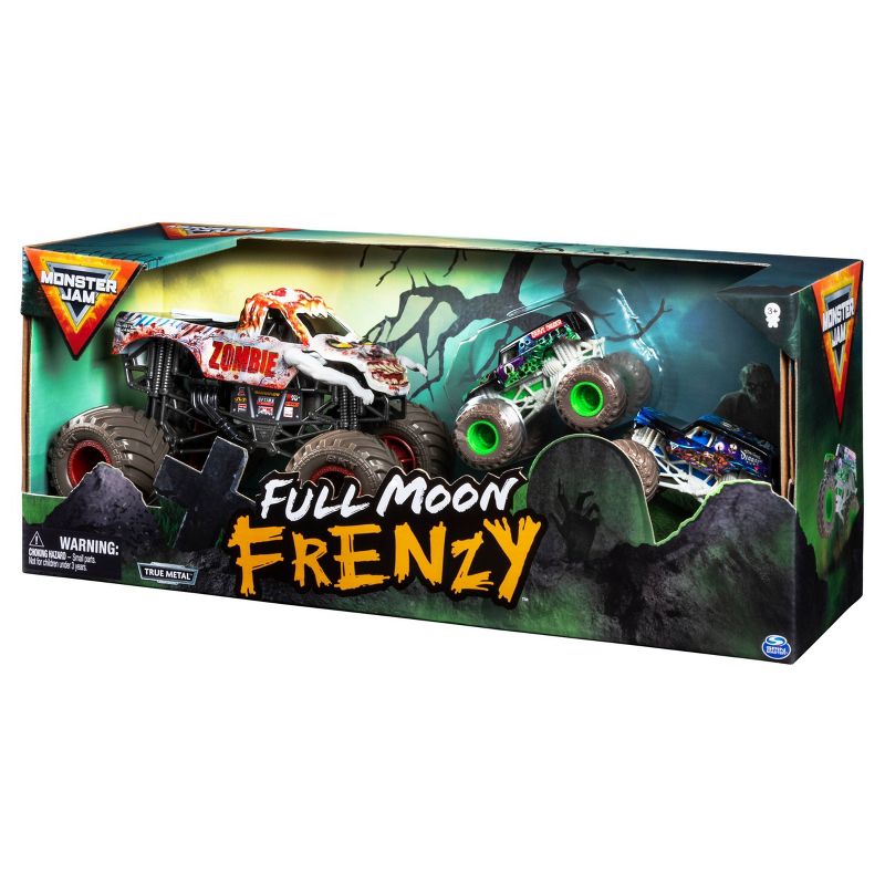 Monster Jam 3-Pack Bundle - Full Moon Frenzy - Zombie