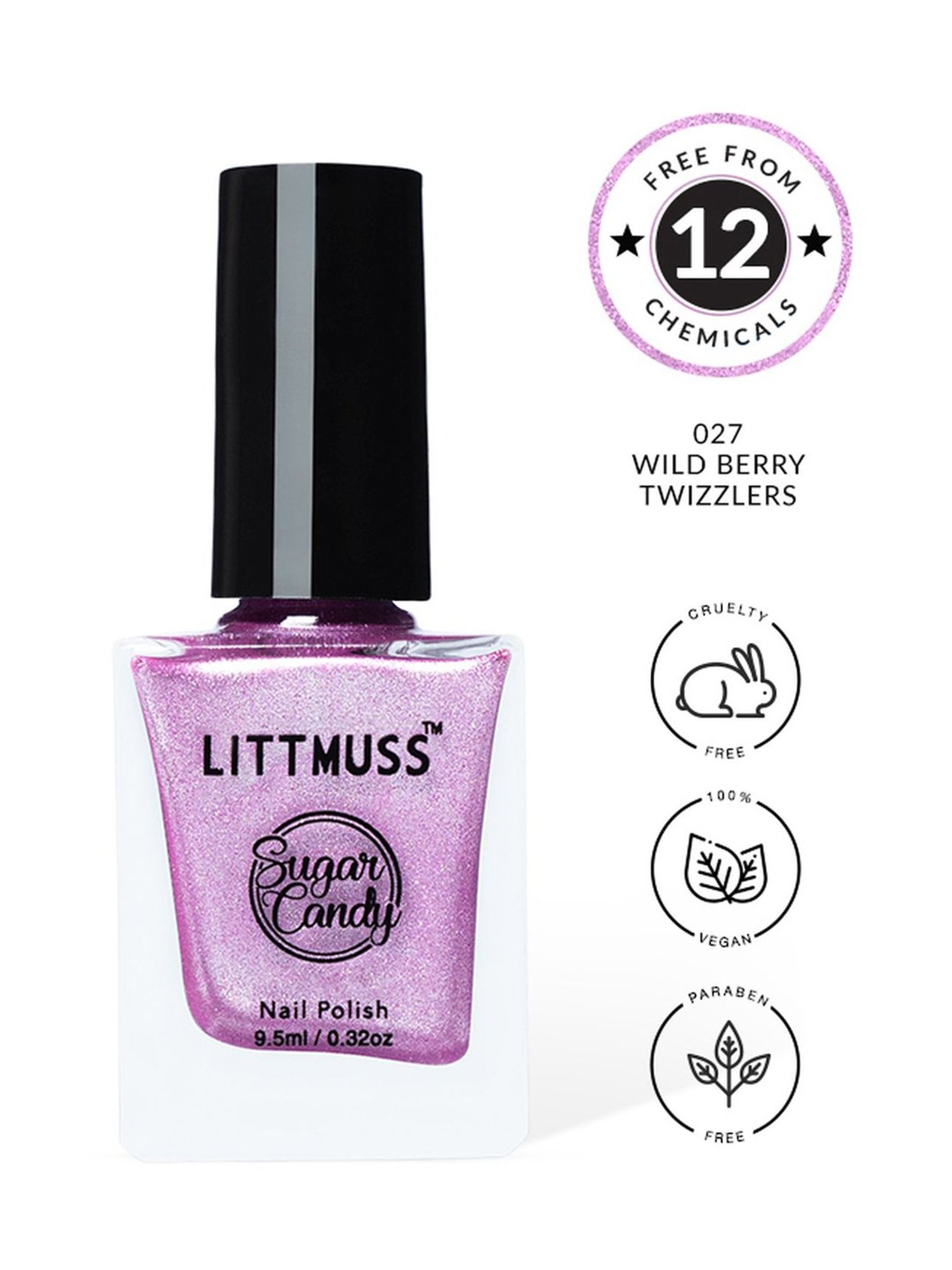 Littmuss Sugar Candy Nail Polish Wild Berry Twizzlers 027 - 9.5 ml