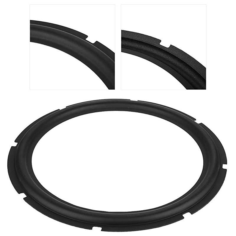 Perforated Rubber Speaker Foam Edge Subwoofer Surround Foam Replacement Parts for Speaker Repair or DIY Black
