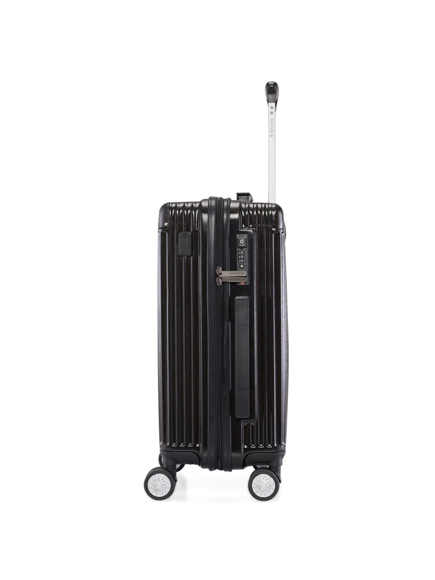 Baomi Solid Gold Black Hard 22" Cabin Luggage