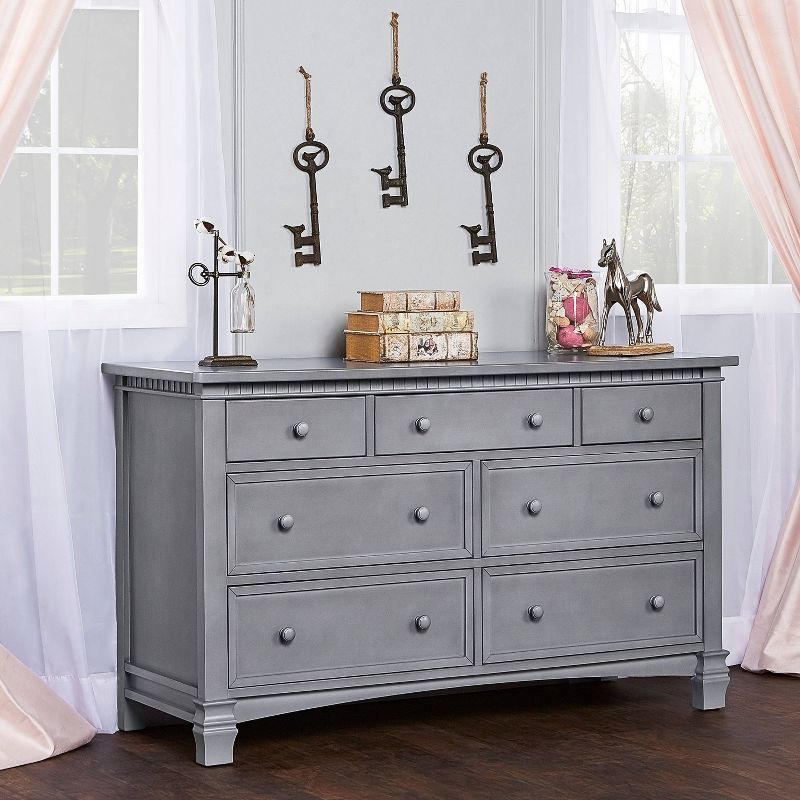 Evolur Cheyenne and Santa Fe Double Dresser - Gray
