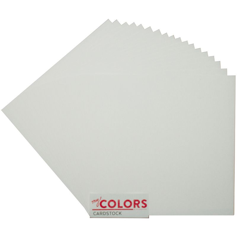 My Colors Canvas Cardstock Bundle 12"X12" 18/Pkg-Snowbound