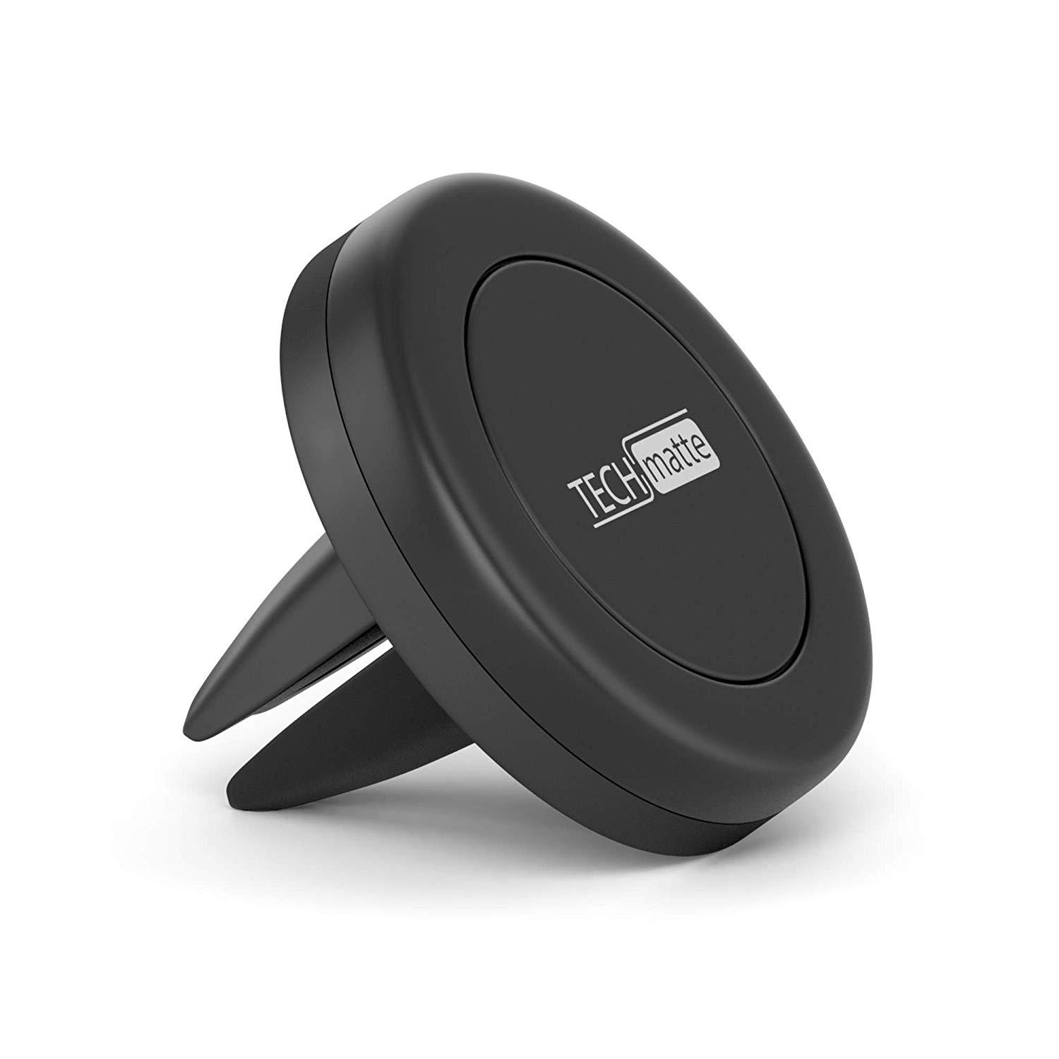 TechMatte MagGrip Air Vent Magnetic Universal Car Mount Holder for Smartphones including iPhone X, 8, 7, 6, 6S, Galaxy S8, S7, S7 Edge
