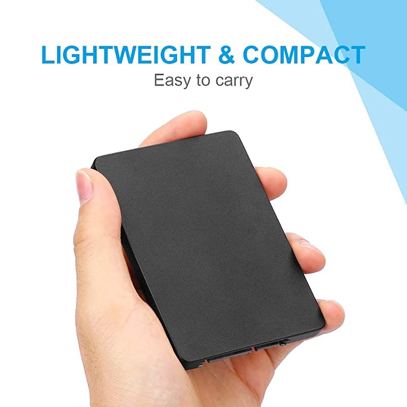 to SATA Enclosure to 25 SATA Adapter with Aluminum CaseSATA SSD Hard Drive to 25 Inch SATA 30 Converter with Case