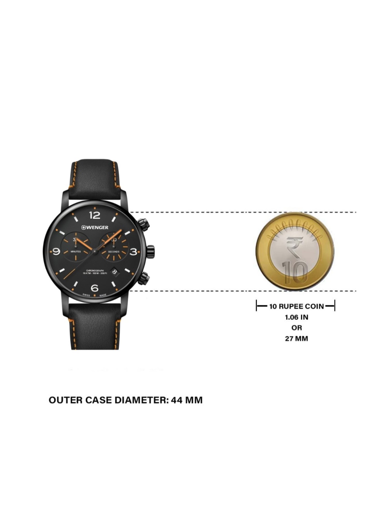 Wenger Swiss Made 01.1743.114 Urban Metropolitan Analog Watch for Men