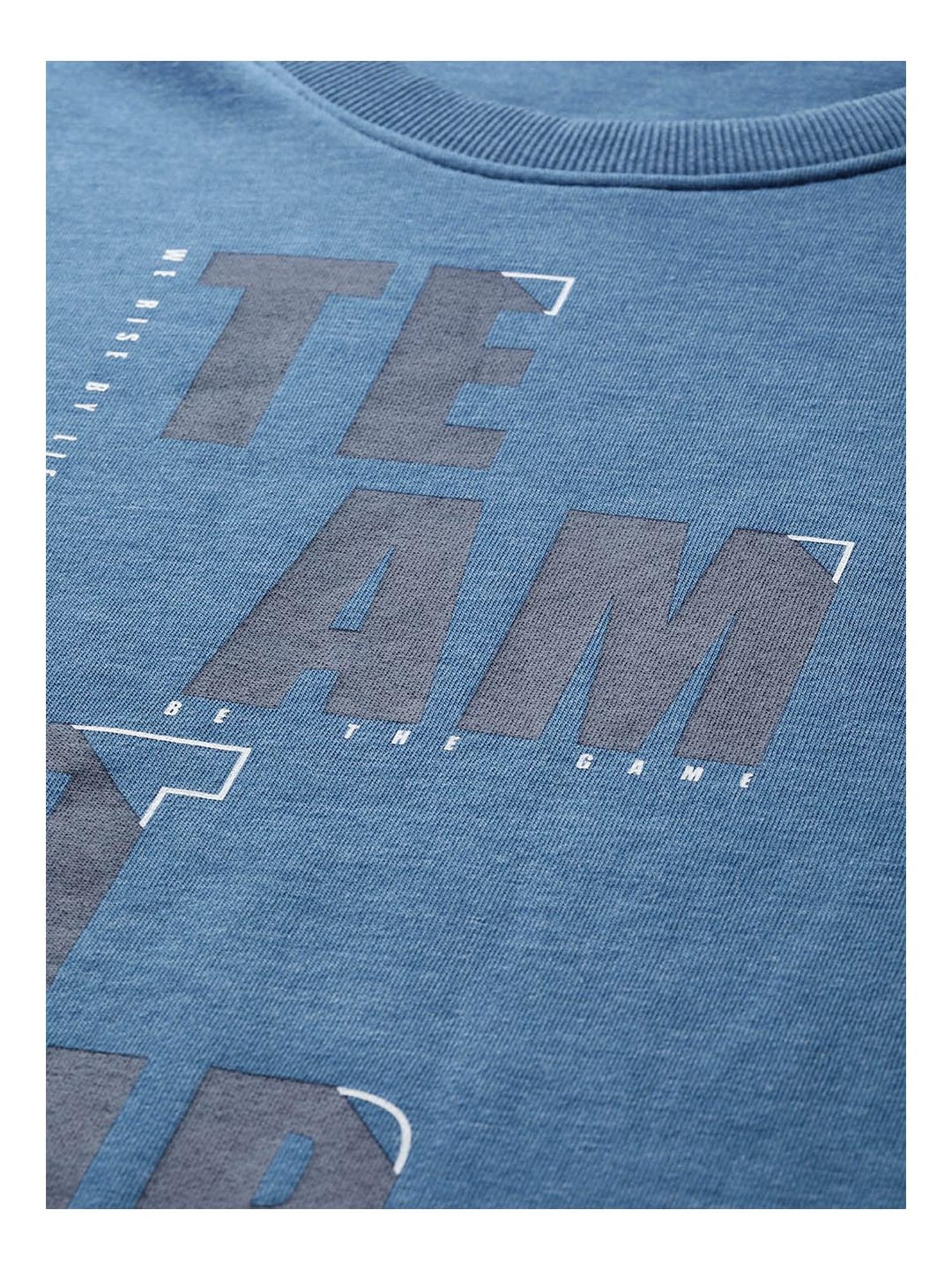 ALCIS Blue Printed Sweatshirt