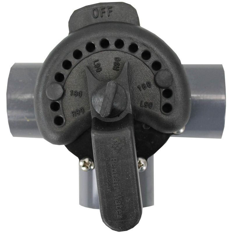 Pentair 1.5" PVC 3-Way Water Diverter Valve + Jandy 1.5"-2" 180 Degrees Valve