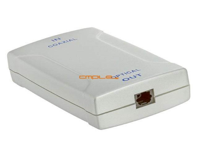 Cmple - Optical Toslink Jack(Output) to Coaxial RCA Jack(Input) Digital Audio Converter