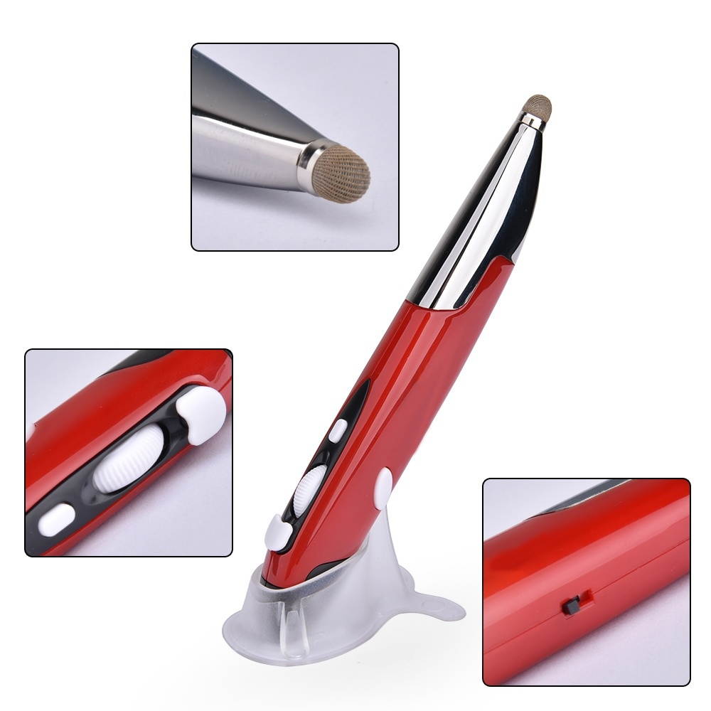 PR-06 4-keys Smart Wireless Optical Mouse with Stylus Pen Function (Red)