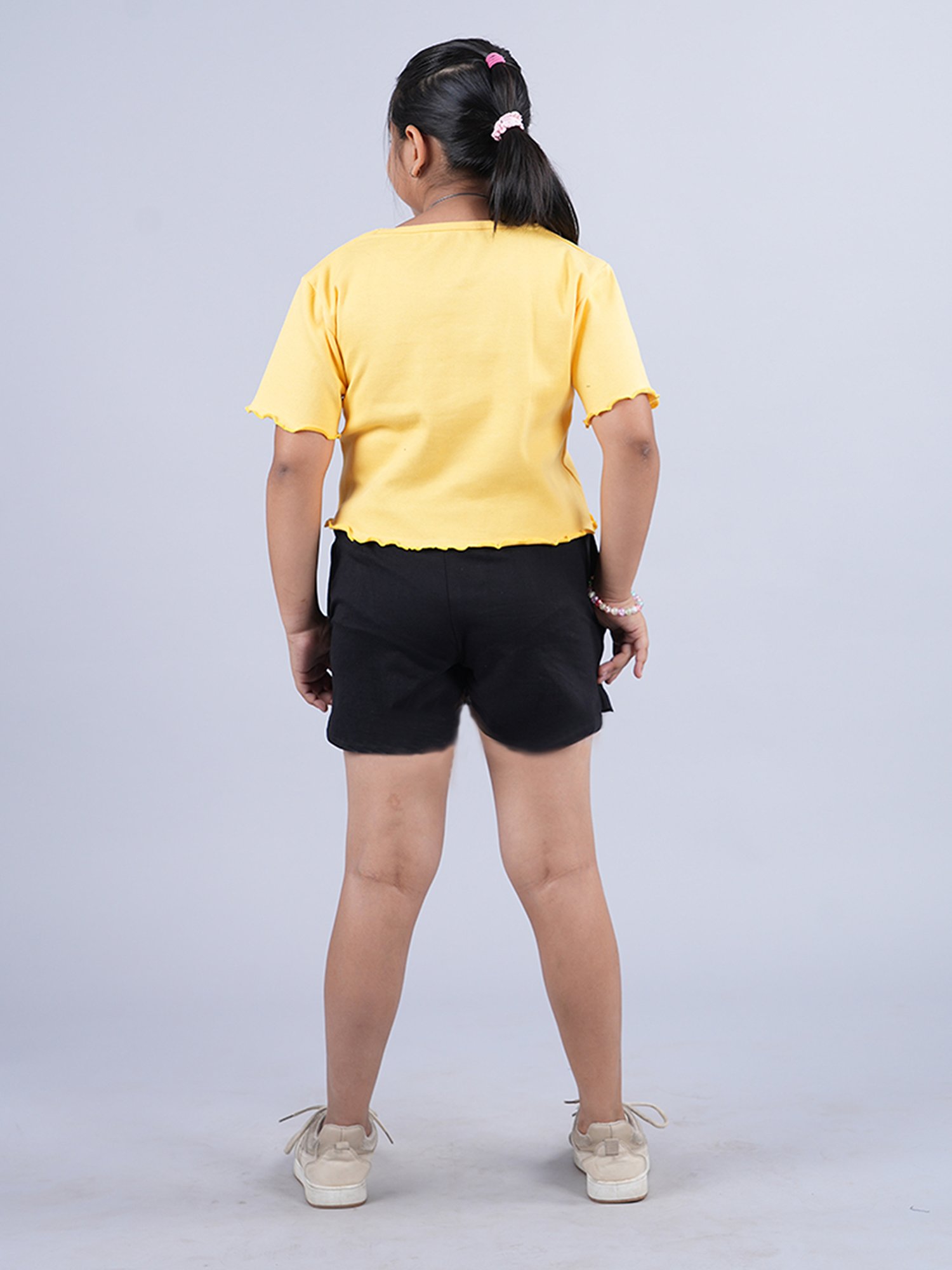 Mothercare Kids White & Yellow Cotton Printed Top Set