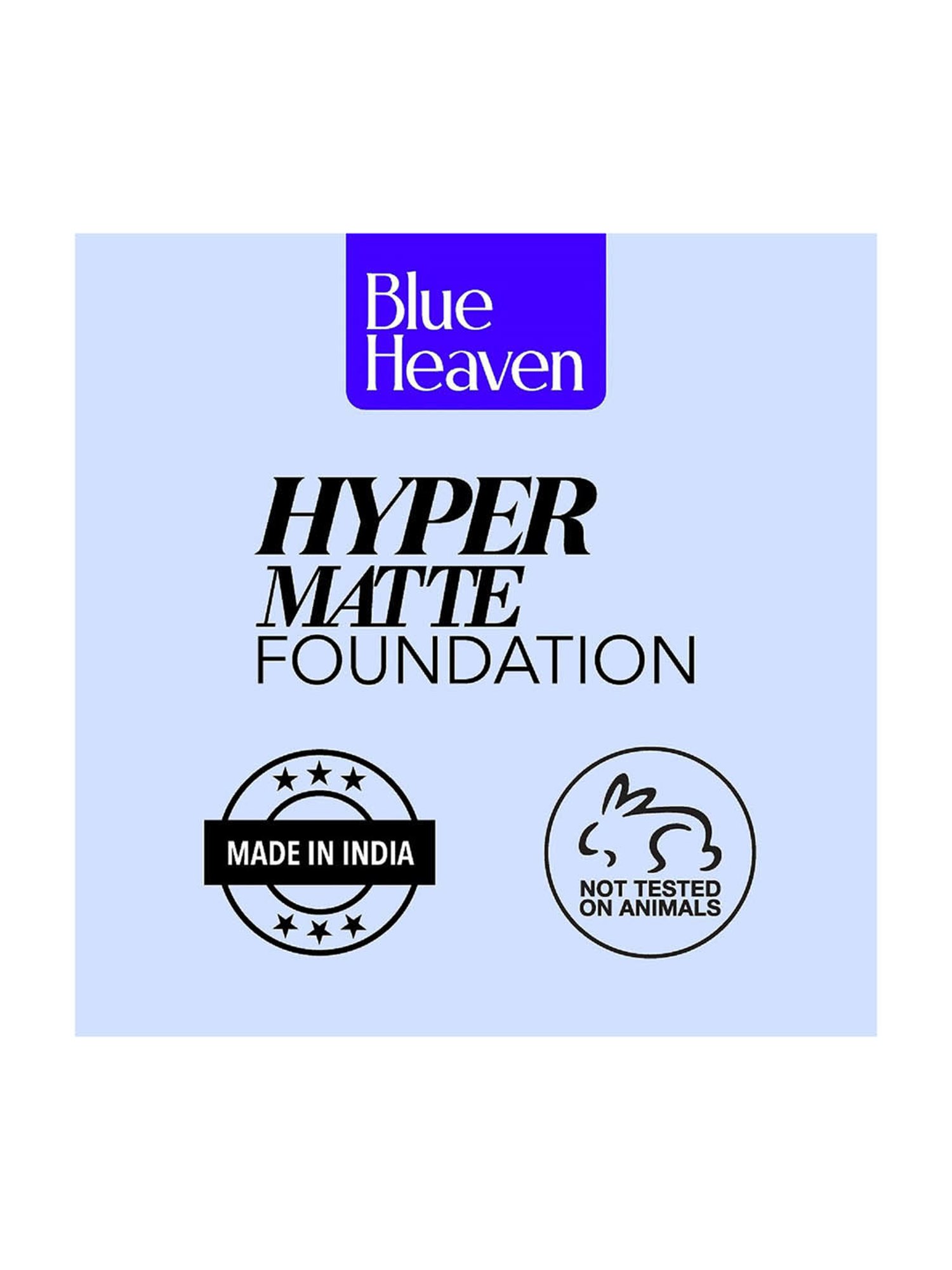 Blue Heaven Hyper Matte Foundation with SPF 25 PA++ 301 Honey - 30 ml