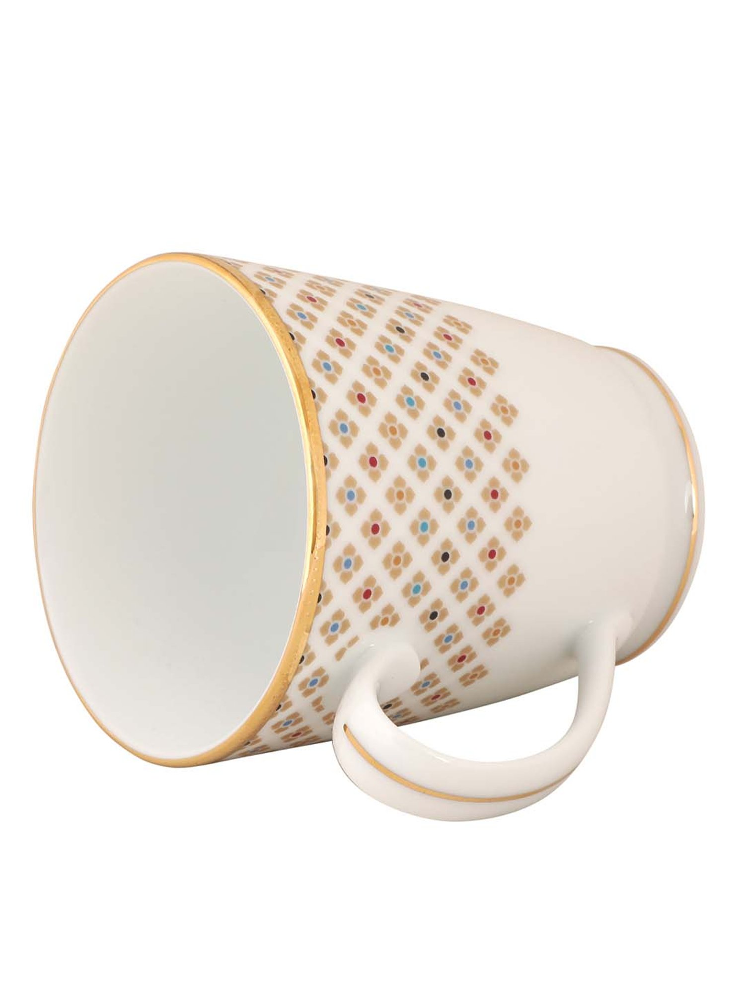 NORITAKE Hearth Multicolor Porcelain PETITE FLEUR Milk Mug (0.37 L) - Set of 1