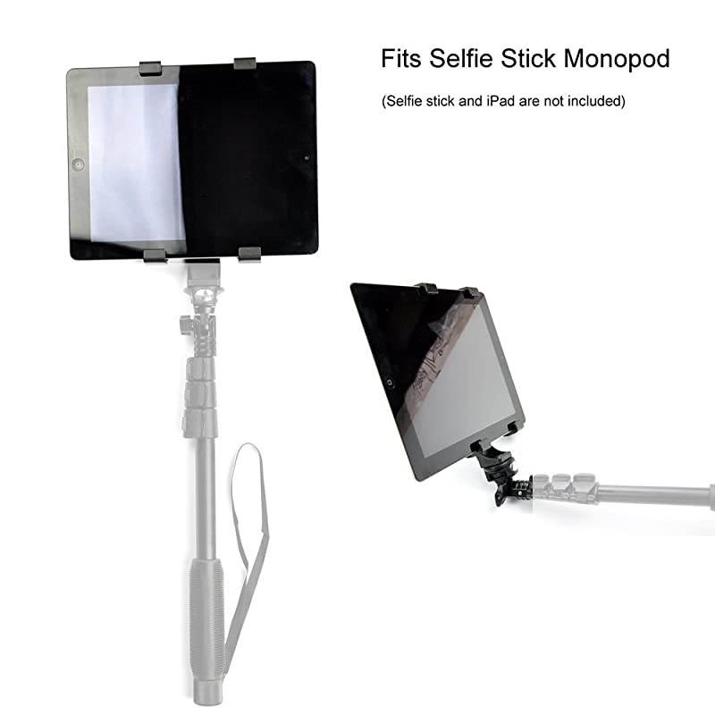 iPad Tripod Mount Universal Tablet Tripod Holder Adapter for iPad iPad Air 2iPad MiniSamsung Galaxy TabTab ProTab S Microsoft SurfaceGoogle NexusSelfie StickMonopodipad Pro 105