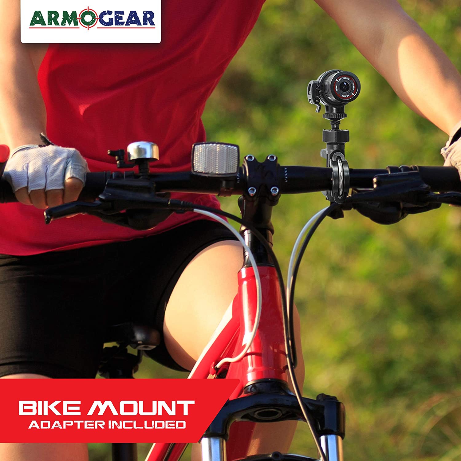 Armogear Kids Action Camera with Video Recording &ndash; Action Camera Mount on Bike, Helmet, or Laser Gun &ndash; Great Sports Accessory for Kids