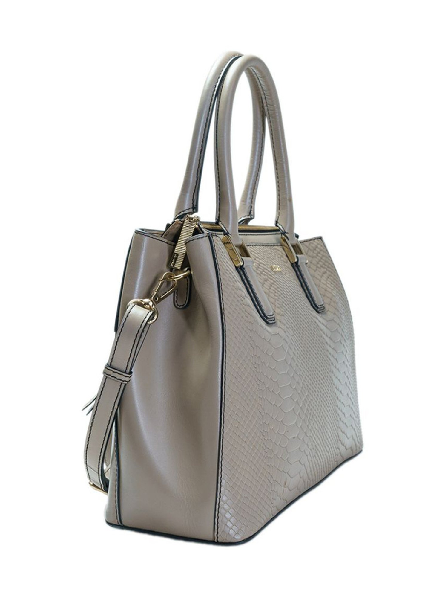 RI2K London Mink Leather Medium Animal Effect Handbag