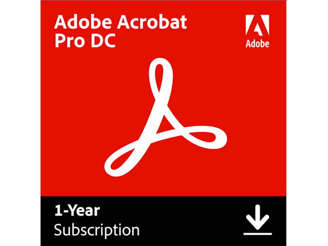 Adobe Acrobat Pro DC for Windows & Mac - Digital Membership [Prepaid 1 Year]