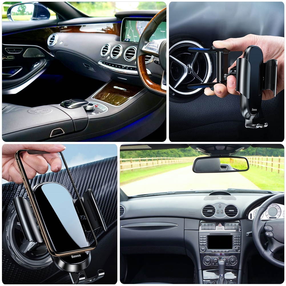 1pc Car Mobile Phone Stand Rotatable Metal Phone Holder Bracket Navigation Stand