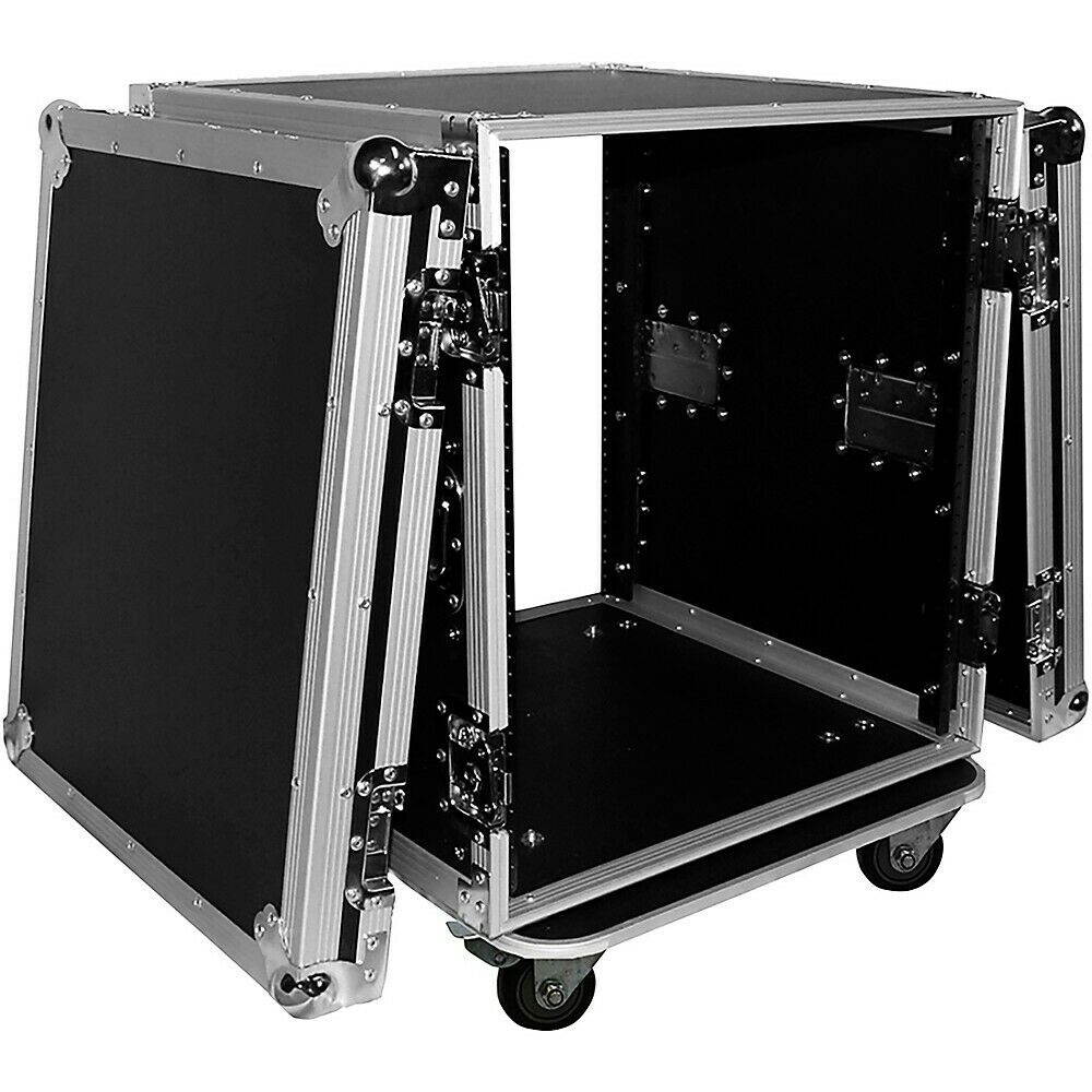 ProX T-12RSS 12U Space Amp Rack Mount ATA Flight Case 19 Inch Depth W/Casters