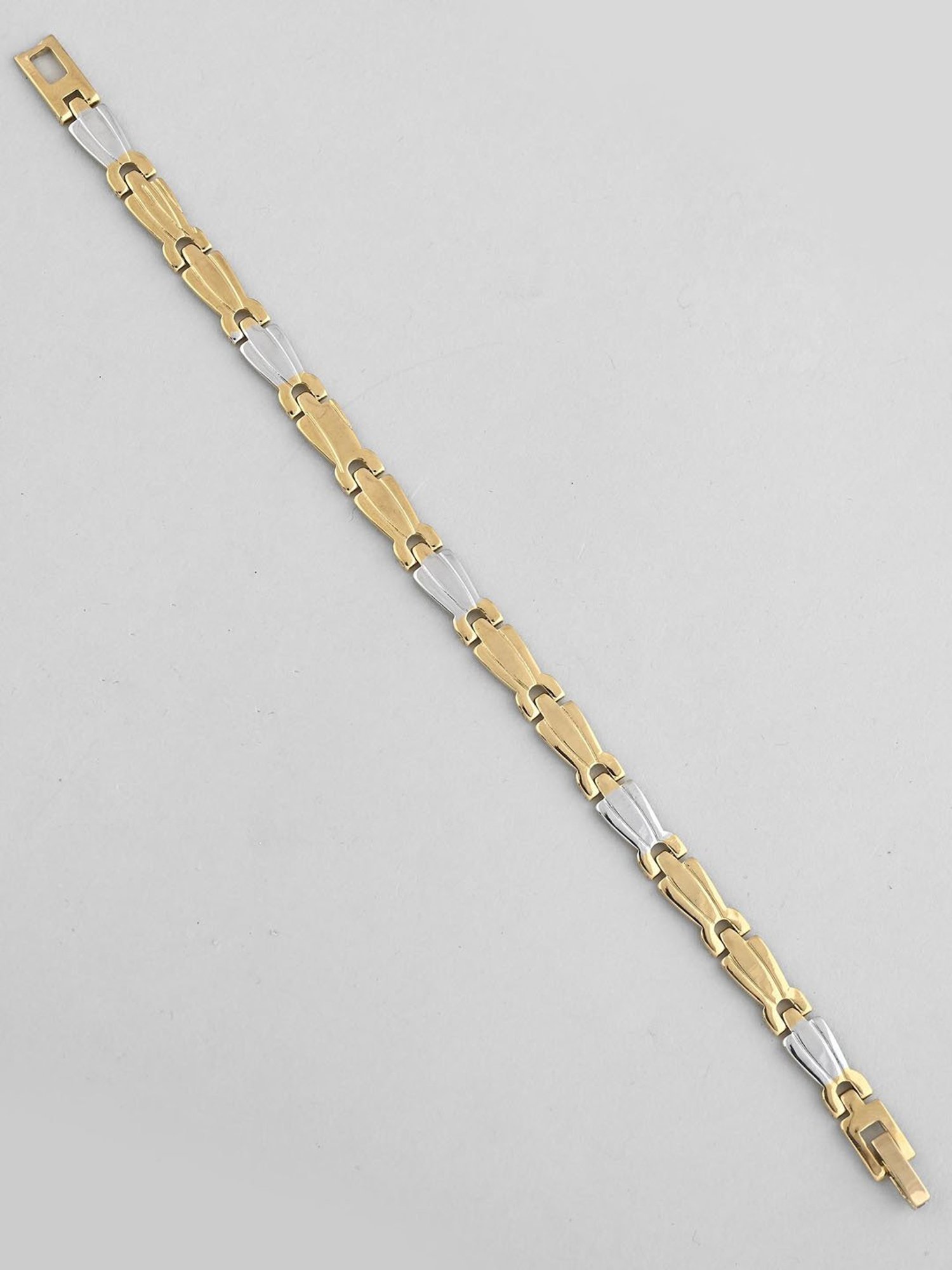 VOJ Gold and Silver Plated Designer Bracelet for Men