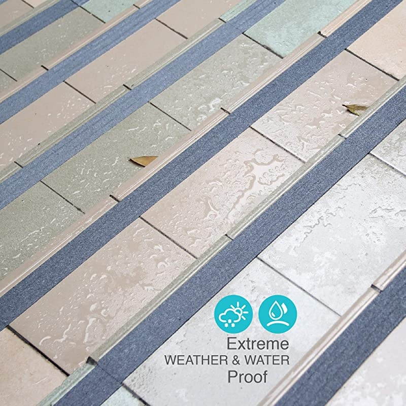 Anti Slip Safety Tape, Non Slip Stair Tread, Textured Rubber Surface, Comfortable for Barefoot, 4 inch X 30 foot, Grey