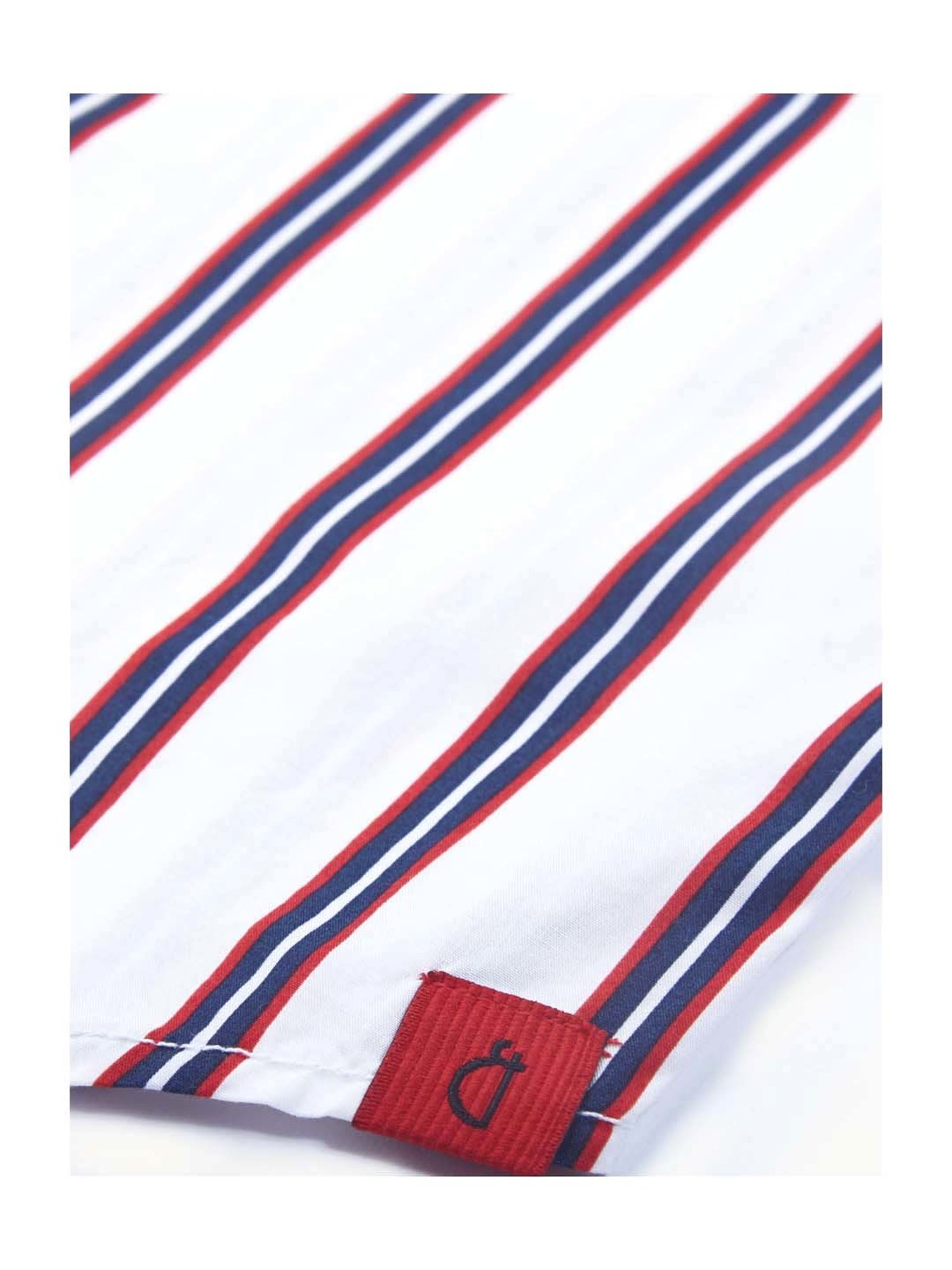 Gini & Jony Kids White & Blue Cotton Striped Shirt