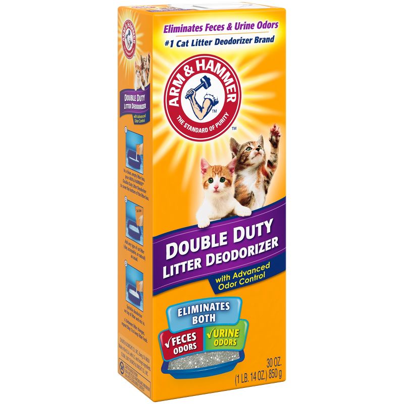 Arm & Hammer Double Duty Cat Litter Deodorizer, Advanced Odor Control - 30oz