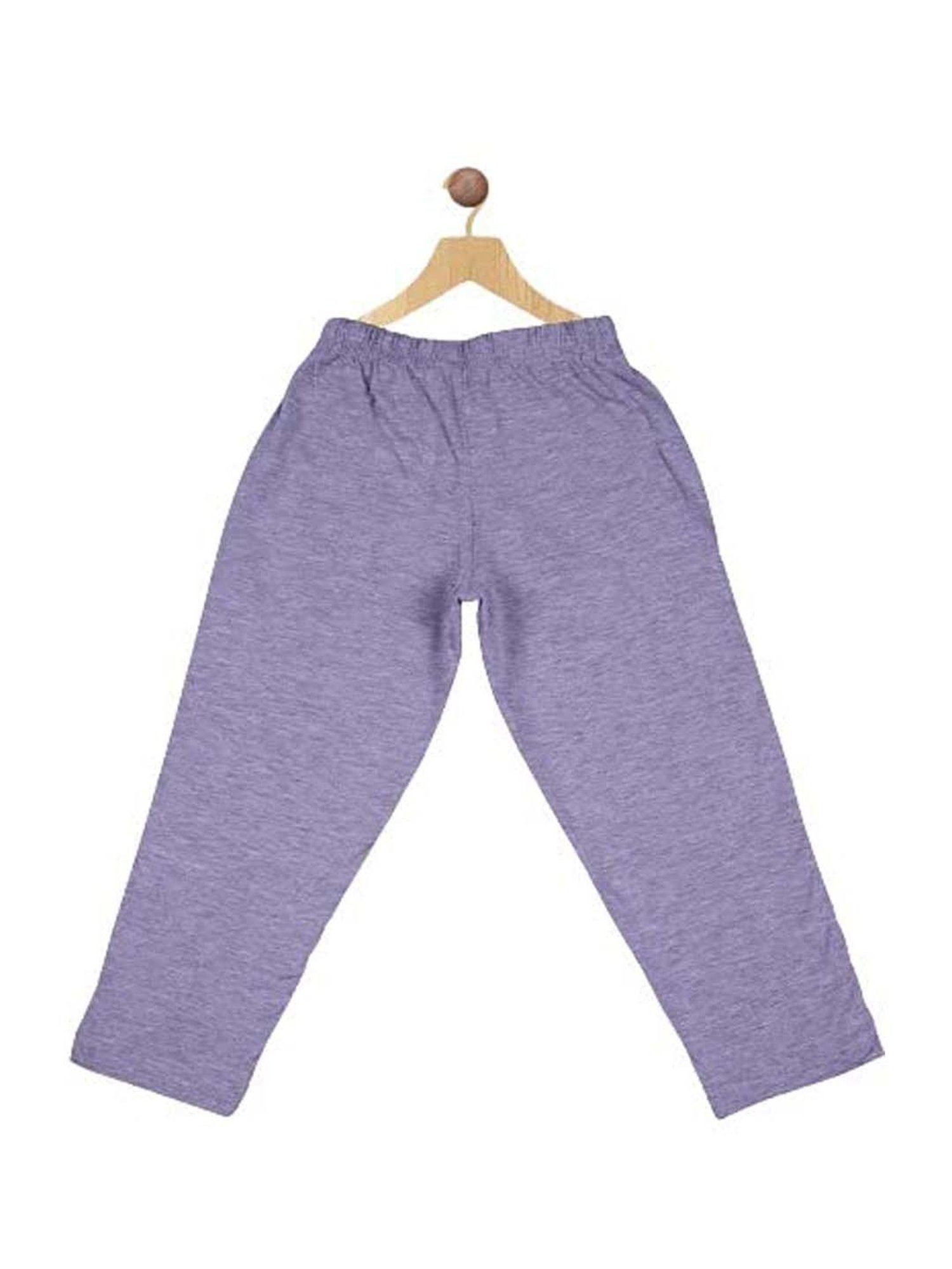 Proteens Kids Grey Cotton Regular Fit Trackpants