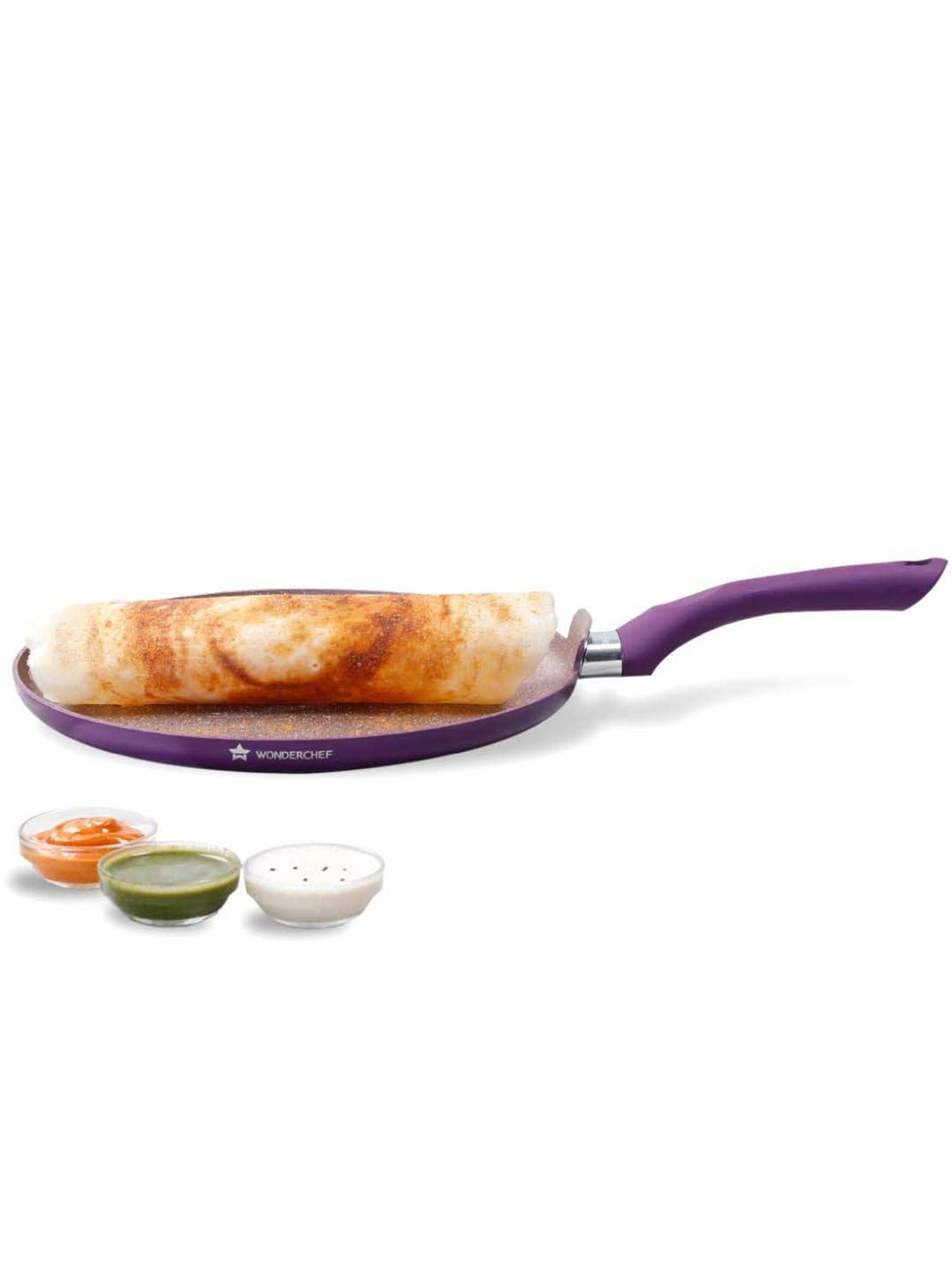 Sumeet Gold Series Pre Seasoned Cast Iron Concave Tawa for Roti 27cm 1.8kg, Gas & Induction-Friendly