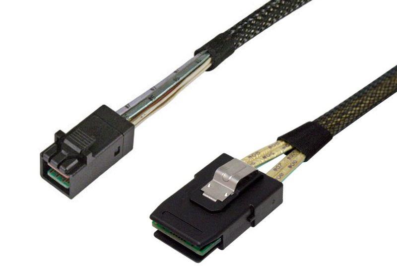 1m SFF-8643 HD MiniSAS to SFF-8087 MiniSAS Cable