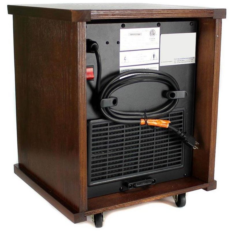 LifeSmart LifePro 6 Element 1500W Portable Infrared Quartz Space Heaters (Pair)