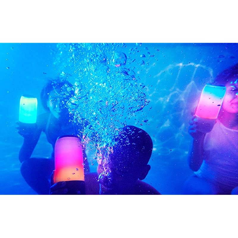 PULSE 3 WHITE Pulse 3 Wireless Bluetooth IPX7 Waterproof Speaker (White), 6.5 x 4.3 x 2.2