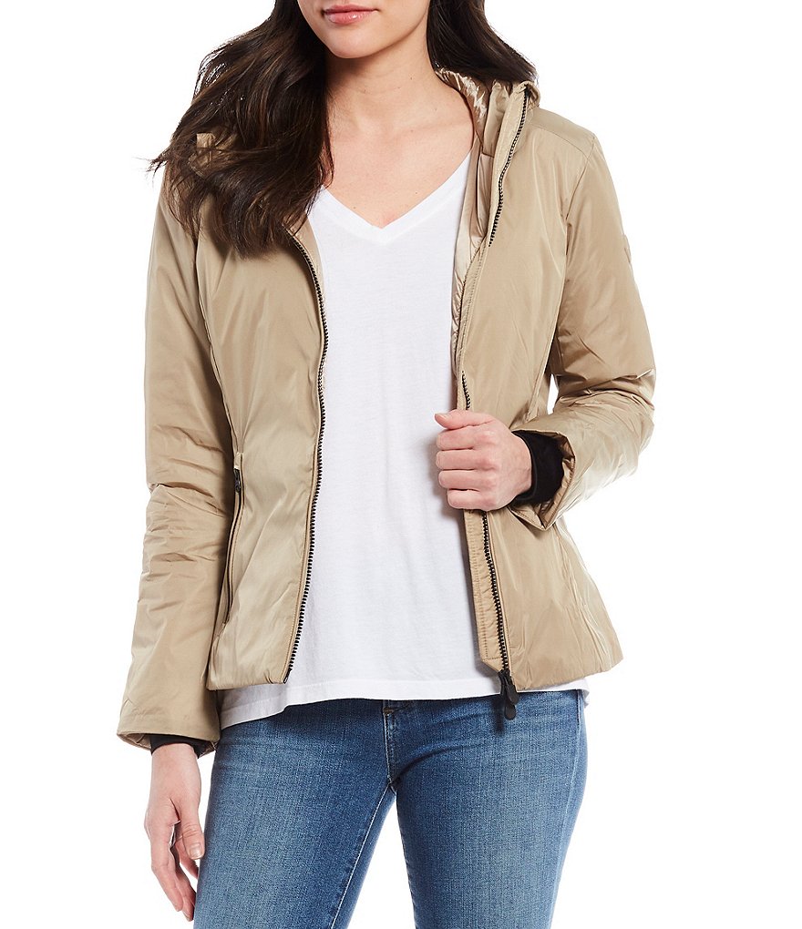 Save The Duck Emily Packable Hooded Rain Jacket