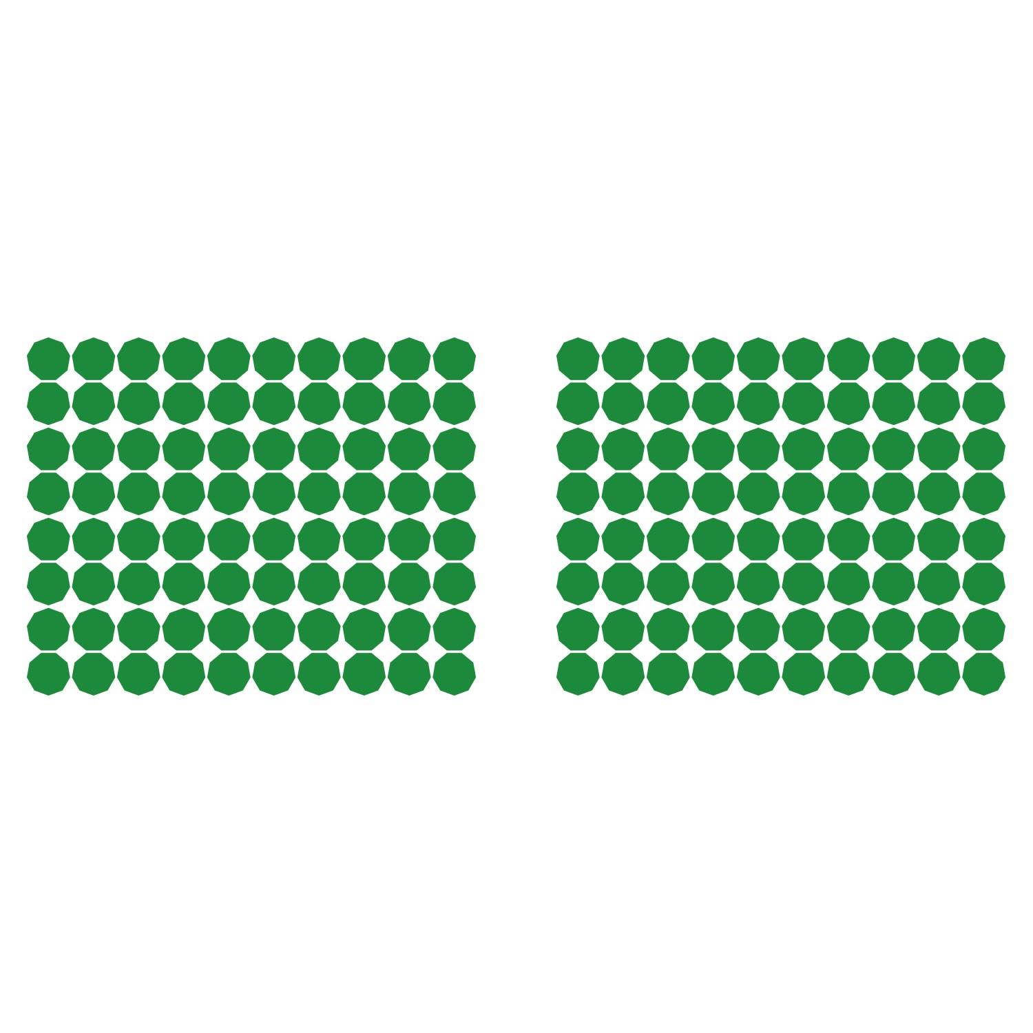 LiteMark 2 Inch Blue Nonagon Decals - Pack of 80