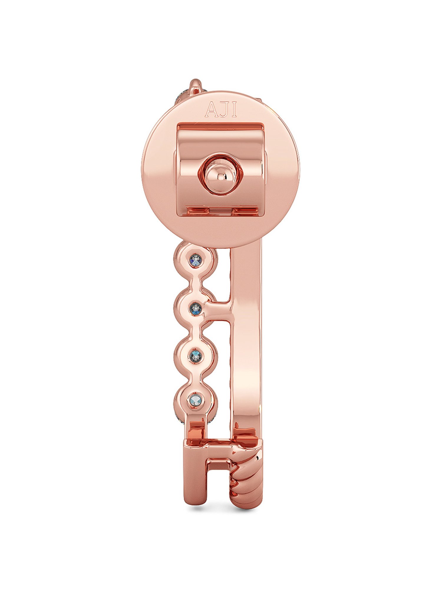 Joyalukkas 18k Rose Gold & Diamond Hoop Earrings