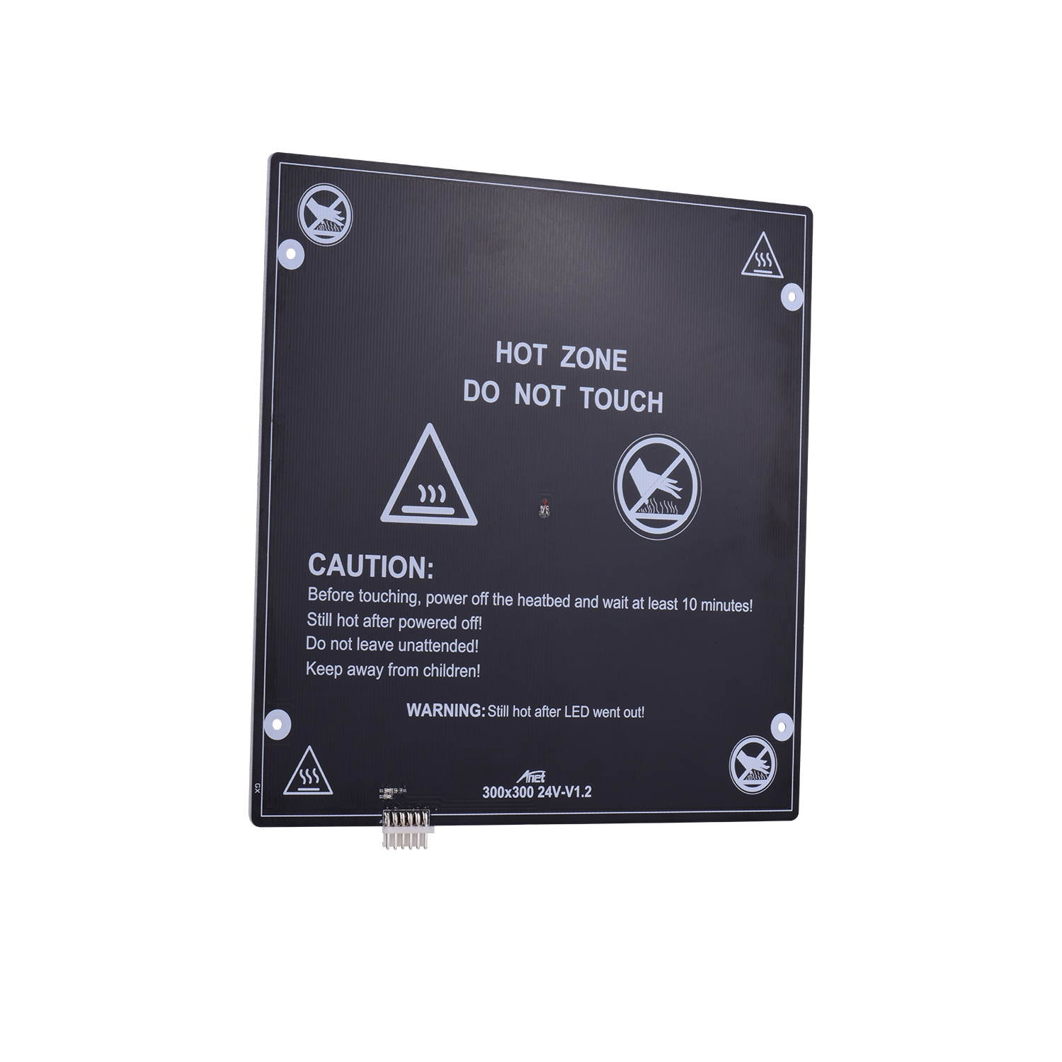 Aibecy 24V Aluminum Heated Bed 300*300*3mm Hotbed Plate Heatbed Platform with Wire Cable Compatible with Anet E16/A8 Plus 3D Printer