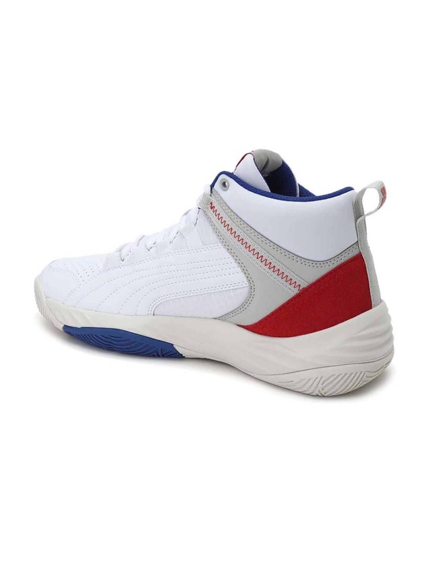 Puma Men's Rebound Future Evo White Ankle High Sneakers