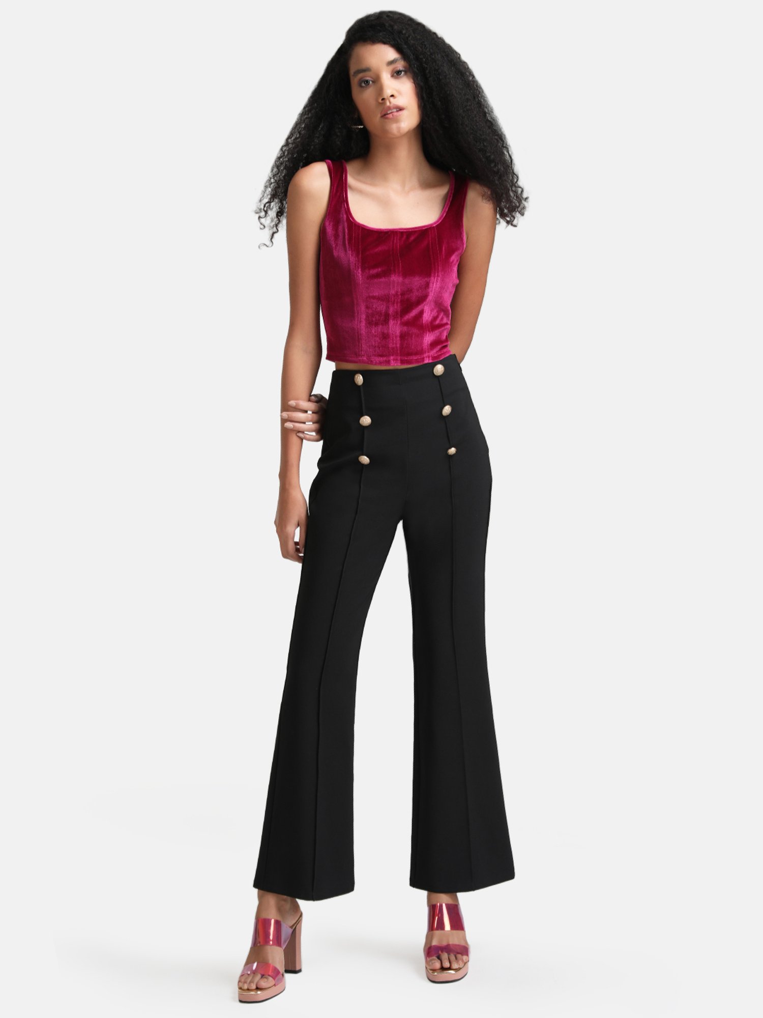 Kazo Fuchsia Crop Top