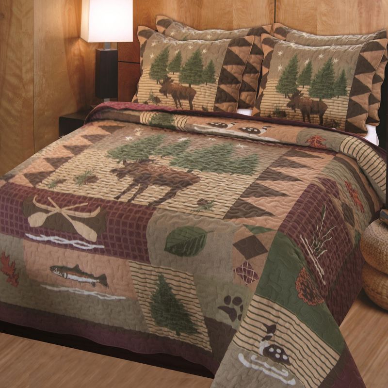 Greenland Home Fashion Moose Lodge Sham Standard