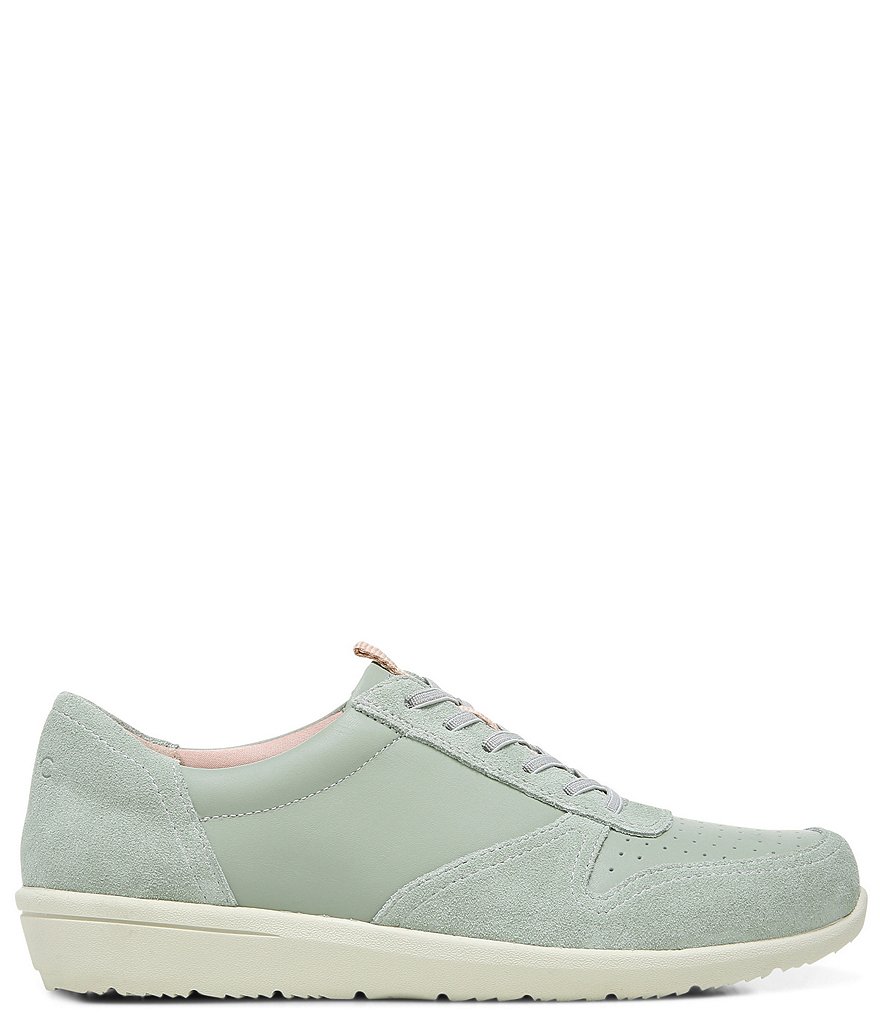 Vionic Karigan Leather And Suede Lace-Up Sneakers