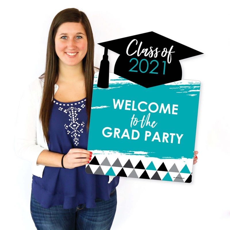 Big Dot of Happiness Gold Glitter 2021 Party Straws - No-Mess Real Gold Glitter Cut-Out Numbers & Decorative Graduation Paper Straws - Set of 24